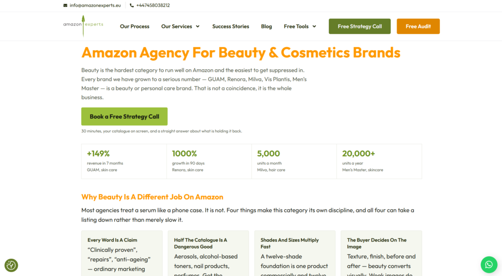 Amazon Agency for Beauty & Cosmetics Brands