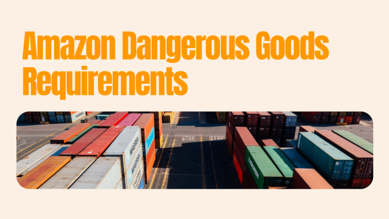 Amazon Dangerous Goods Requirements for Aerosols and Alcohol