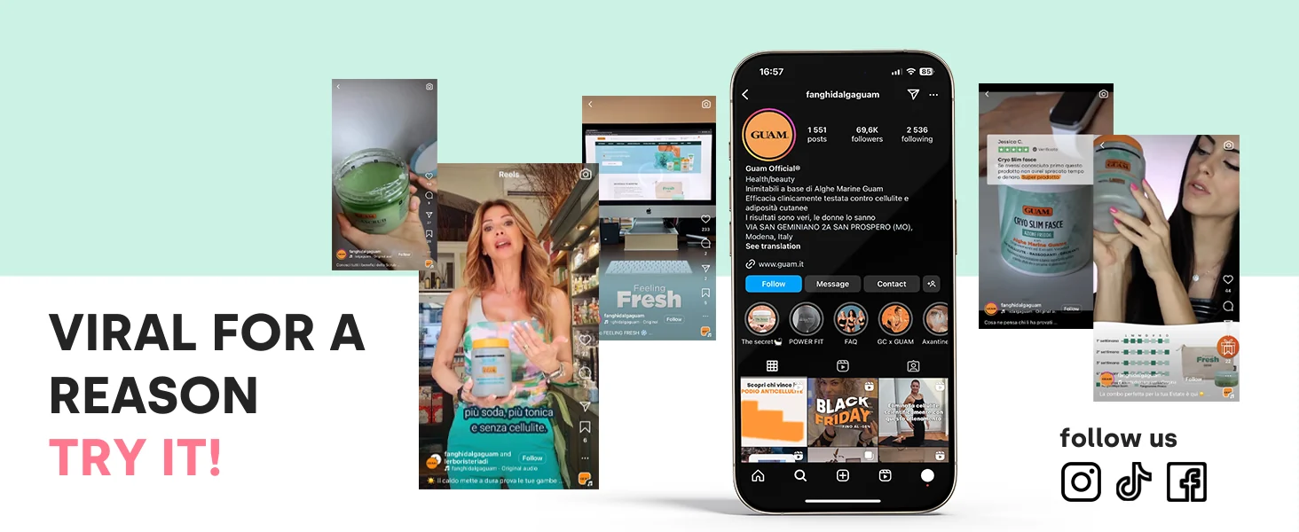 GUAM Premium A+ module on Amazon.co.uk: viral for a reason, customer photos and social posts