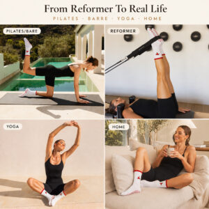 Pilates grip socks, chilli design, listing image 5 of 10