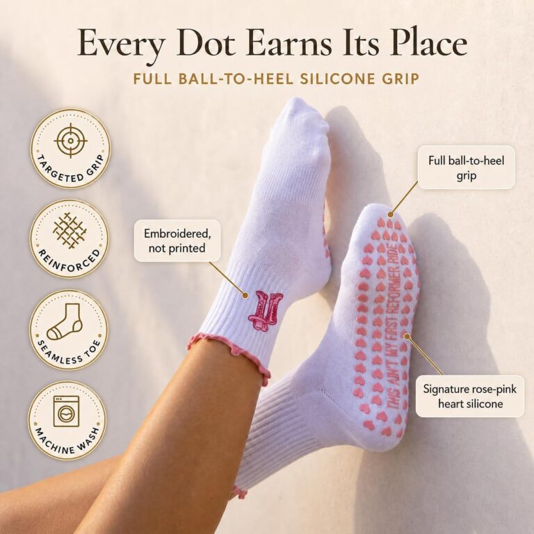 LISAMAREE This Ain't My First Reformer Ride grip socks, Amazon image 3