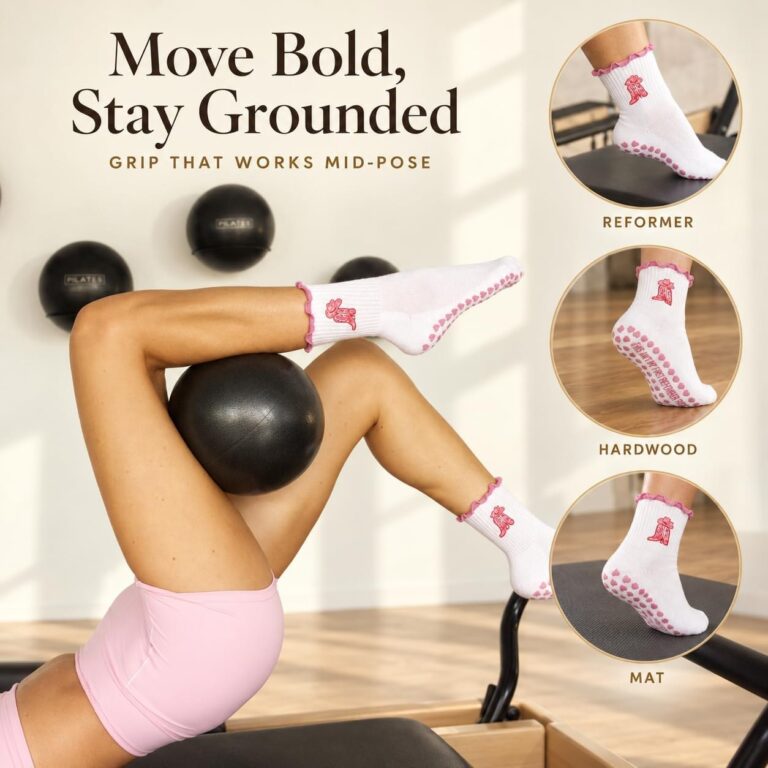 LISAMAREE This Ain't My First Reformer Ride grip socks, Amazon image 4