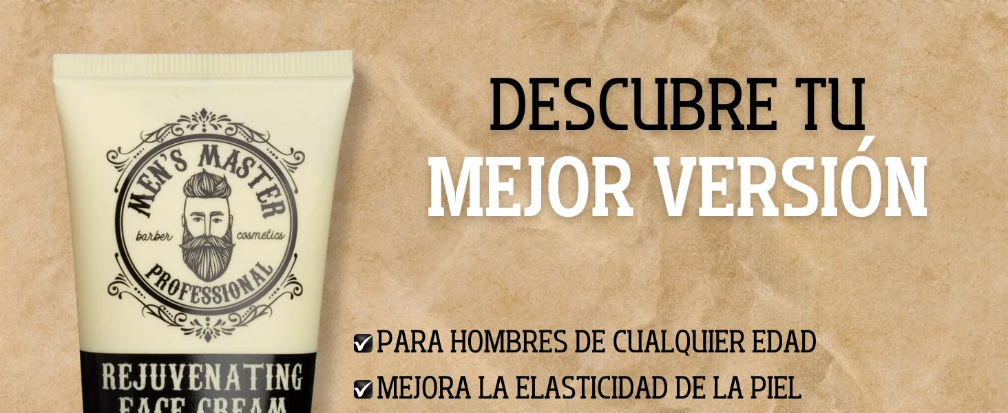 Men's Master Rejuvenating Face Cream: A+ module 1 on Amazon.es