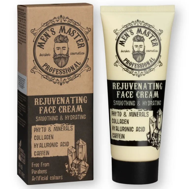 Men's Master Rejuvenating Face Cream, box and tube