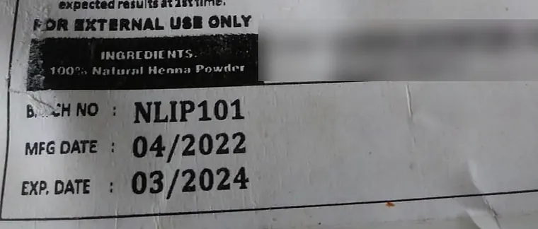 Customer photo: a different label with made 04/2022, expiry 03/2024